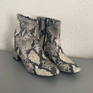 Snake skin boots